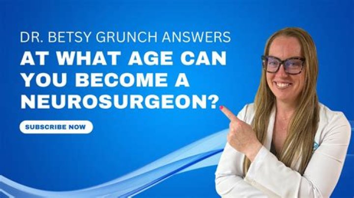 At what age do you become a neurosurgeon?
