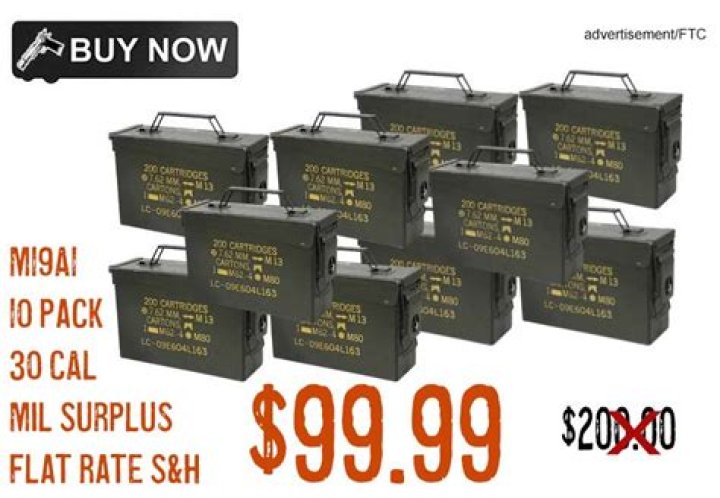 Can you buy ammunition boxes in plunder?