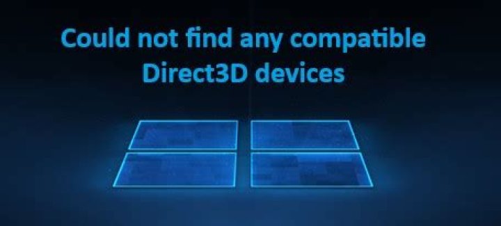 Could not initialized direct3d?