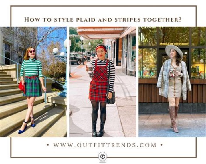 Does plaid and stripes go together?
