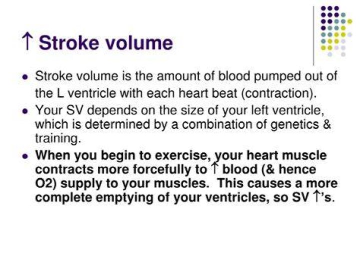Does stroke volume increase with exercise?