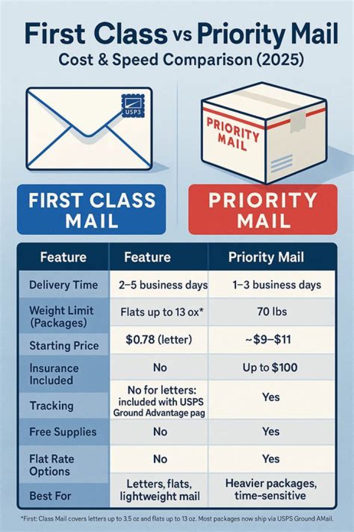 Does tracking come with first class mail?