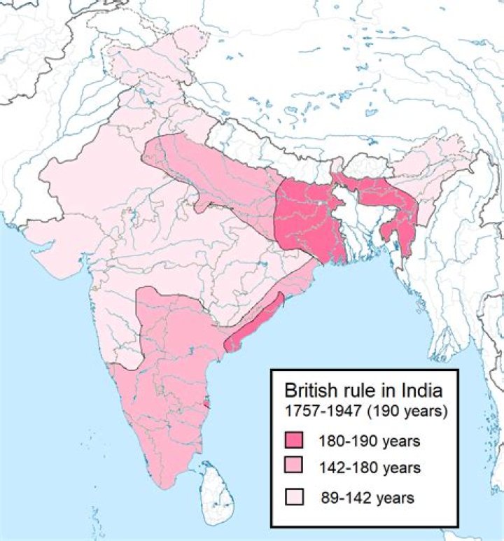 How many countries ruled over india?