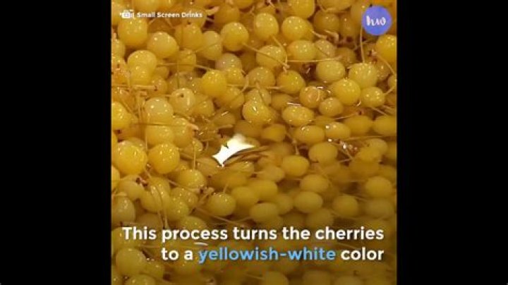 How maraschino cherries are made?