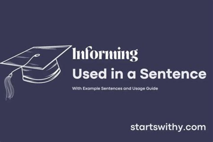 Informing in a sentence?