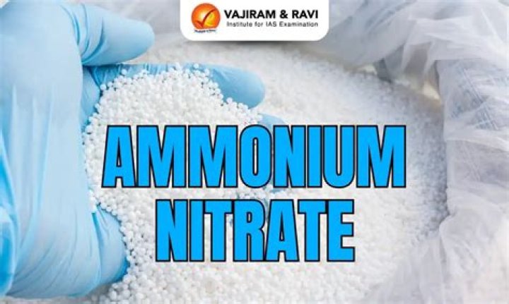 Should ammonium nitrate be capitalized?