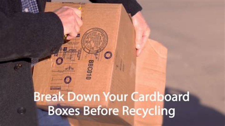Should you break down boxes for recycling?