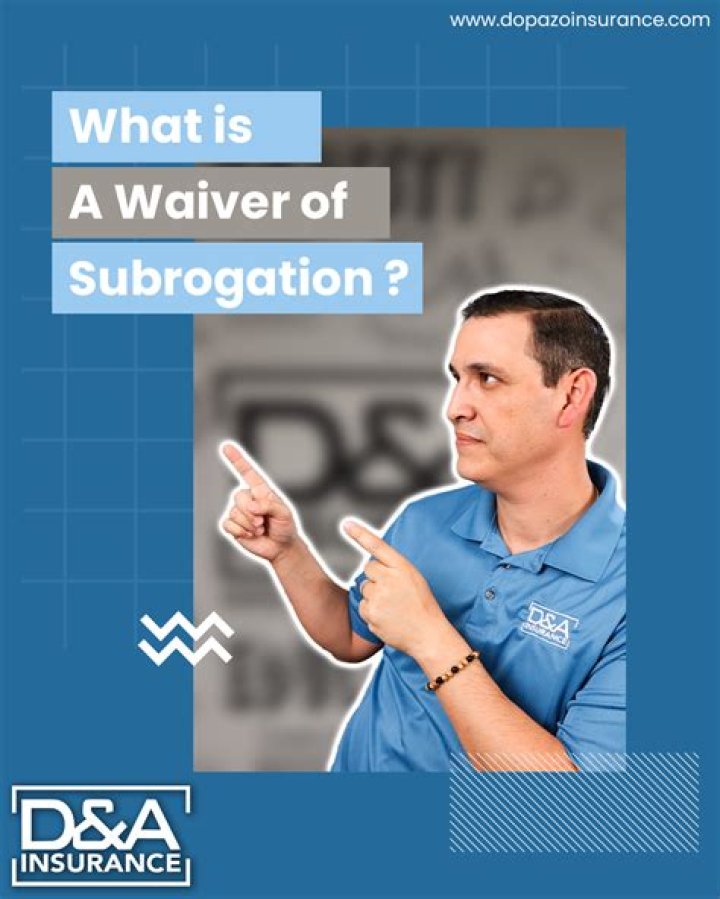 Should you waive subrogation?