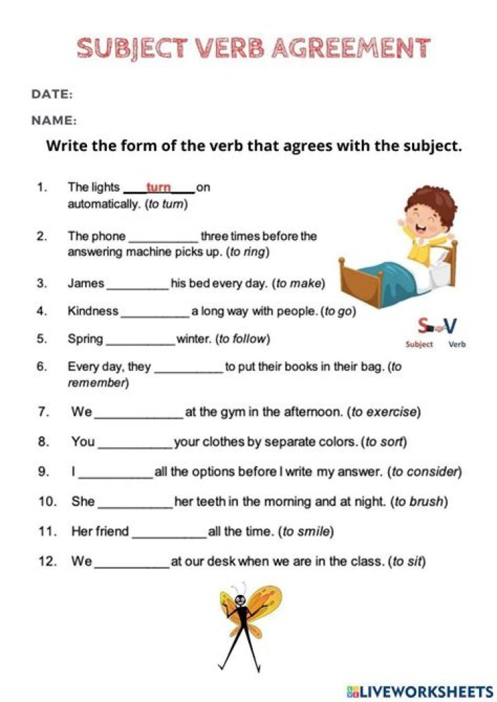 Were shown verb tense?