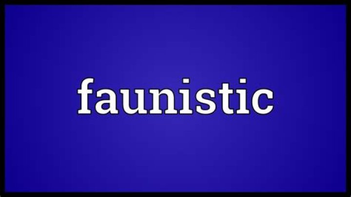 What does faunistic meaning in english?