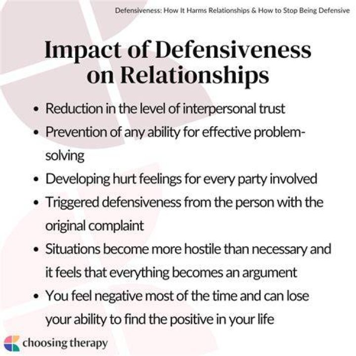 What is defensiveness in a relationship?