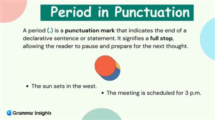 Whats a period in punctuation?