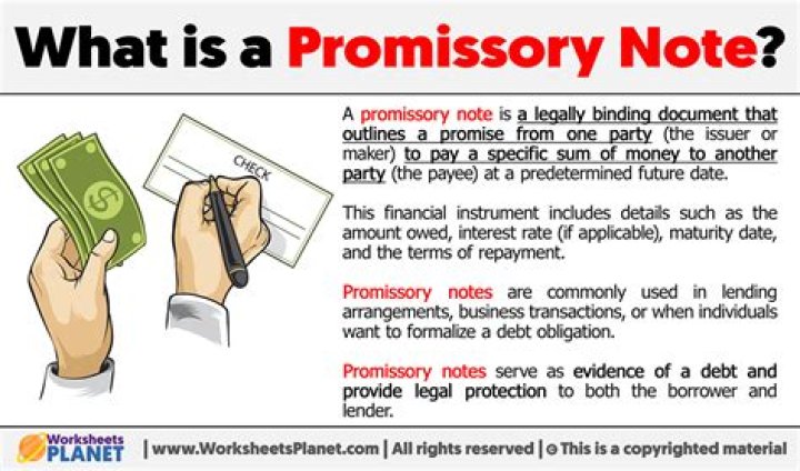 Whats promissory note mean?