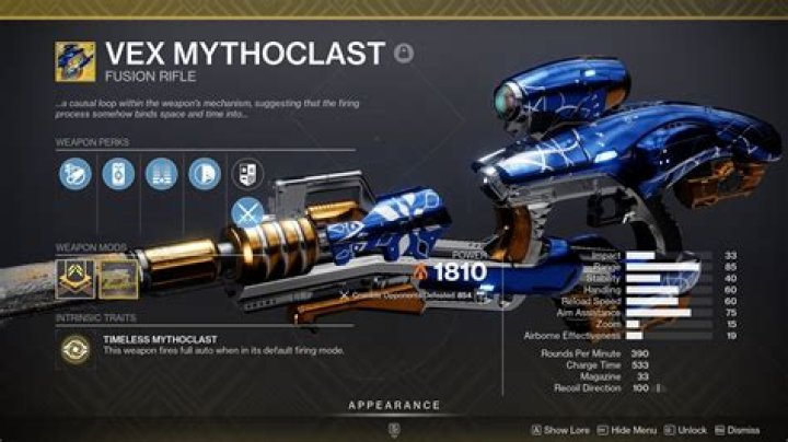 When does vex mythoclast drop?