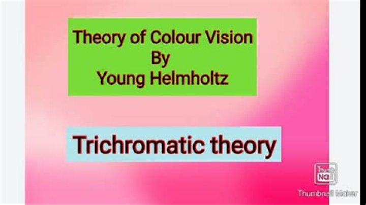 When was the trichromatic theory?
