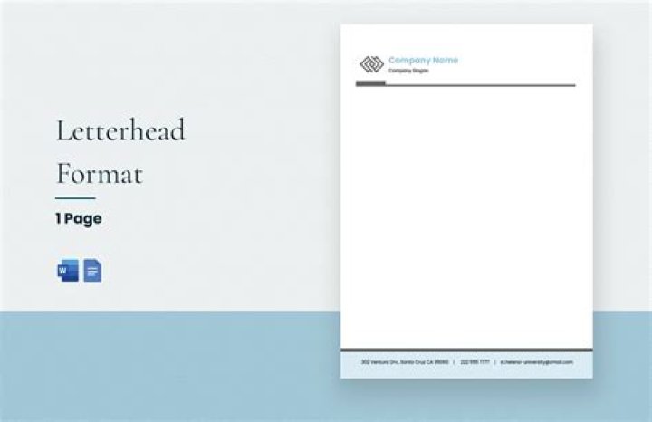 Where is letterhead in word?