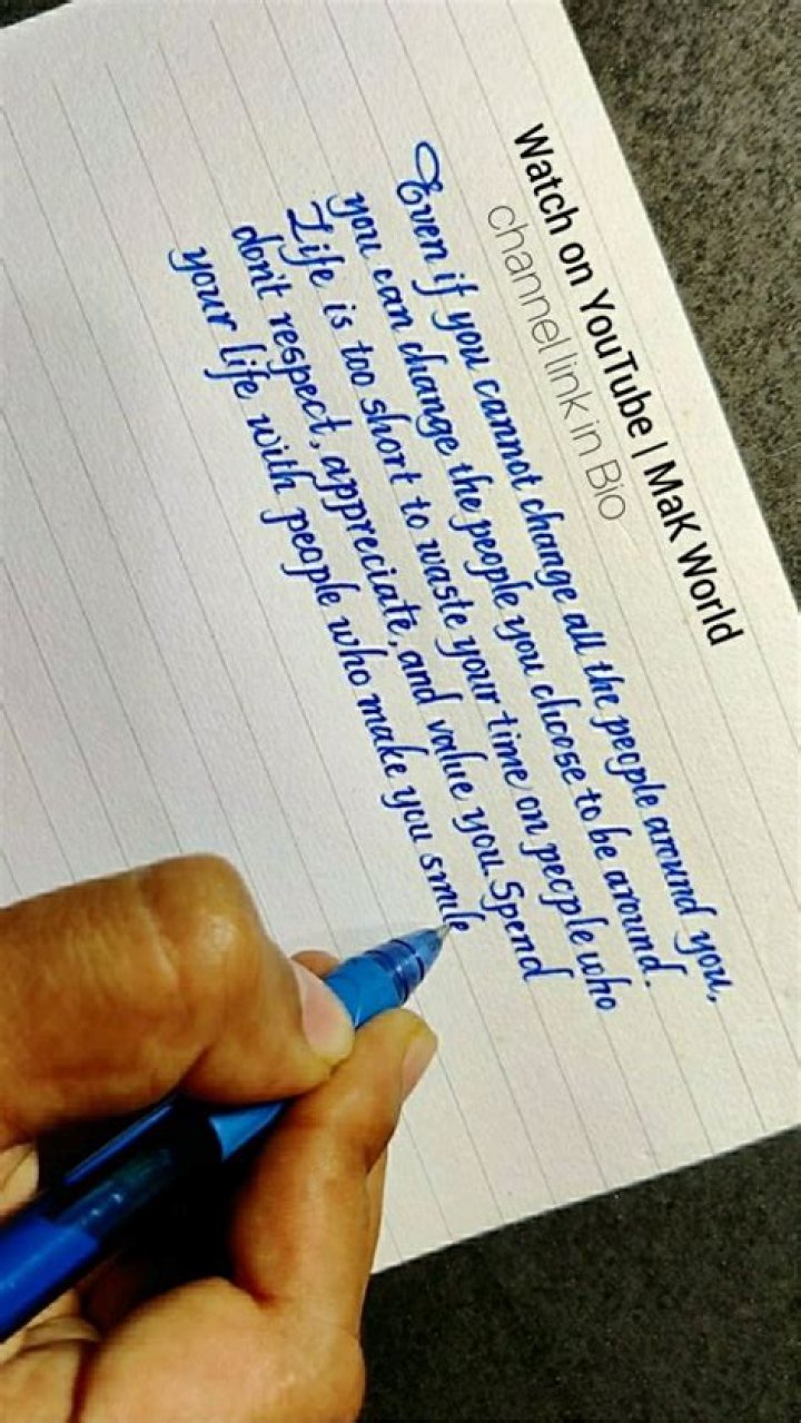 Whose handwriting is the best handwriting in the world?
