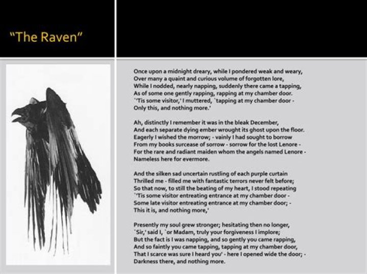 Why does the raven keep saying nevermore?